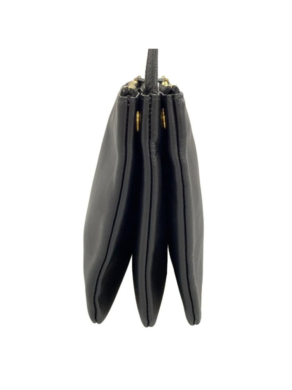 Celine Shoulder Bag Triolage Black Leather - Picture 4 of 15